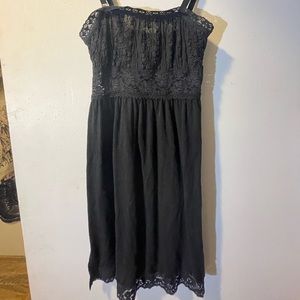Black free people dress with lace detail